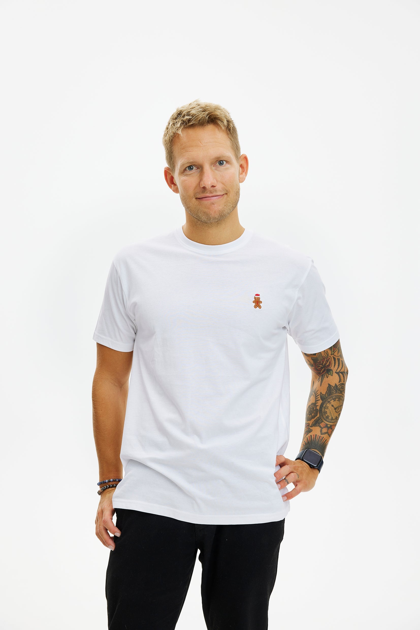 The Christmas cookie T-shirt white - Herre